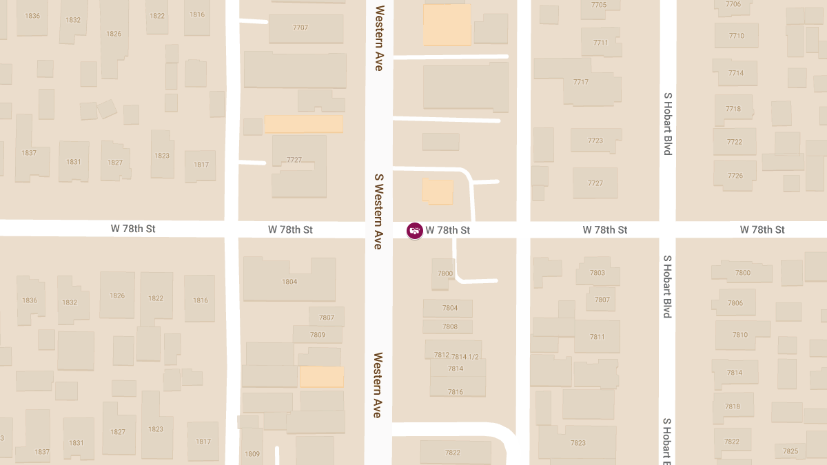 Crash With Injuries at W 78th St & S Western Ave