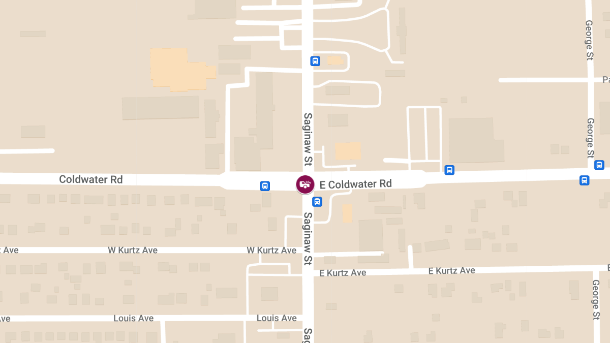 Crash With Injuries at W Coldwater Rd & N Saginaw St