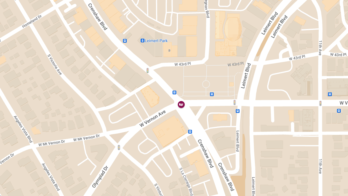 Crash With Injuries at W Vernon Ave & Crenshaw Blvd