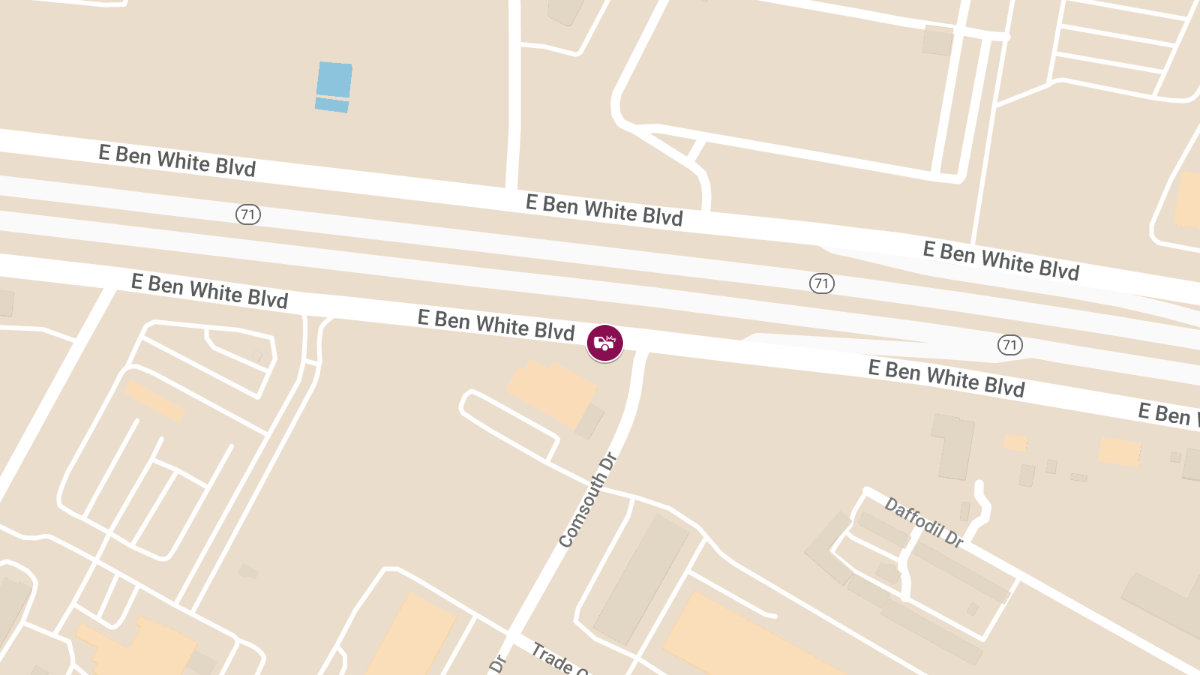 Crash With Injuries on E Ben White Blvd Svrd WB in St. Edwards