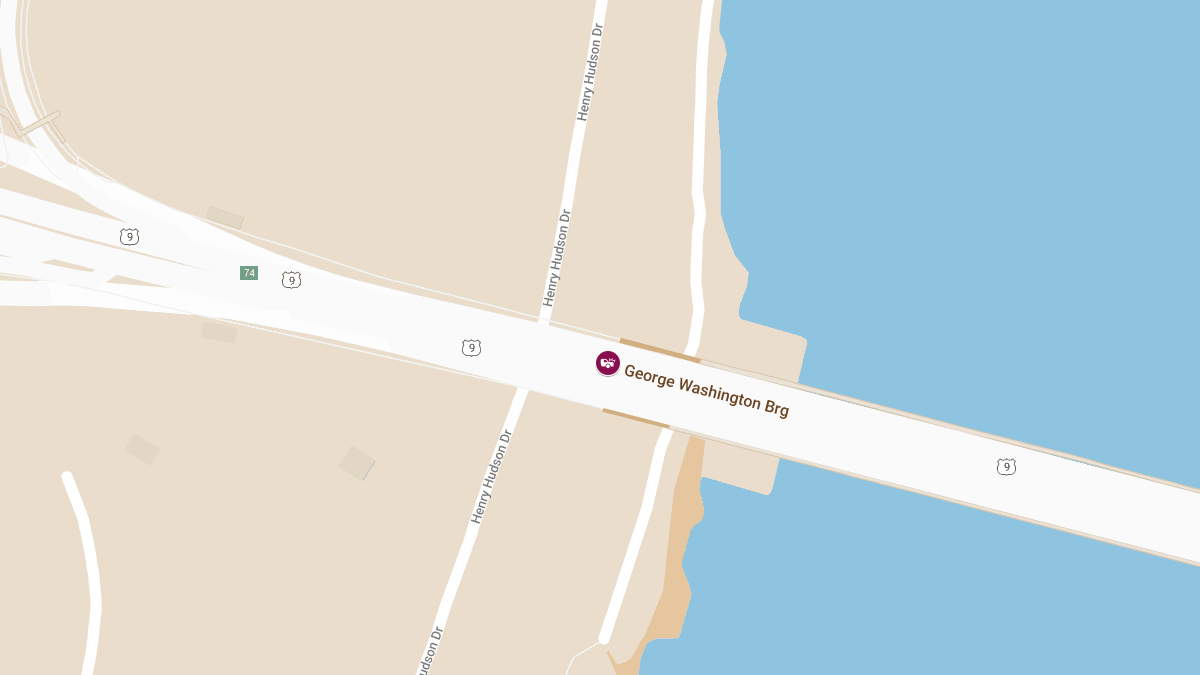 Crash With Injuries on George Washington Bridge Upper Level