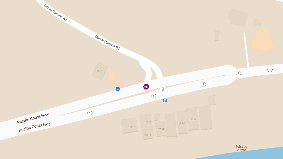 Crash With Injuries on Pacific Coast Hwy & Corral Canyon Rd