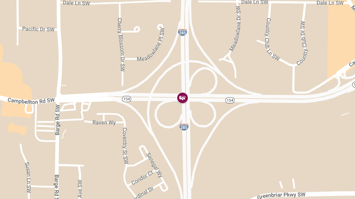 Crash at Arthur Langford Pkwy W & I-285 N Leads to Injuries