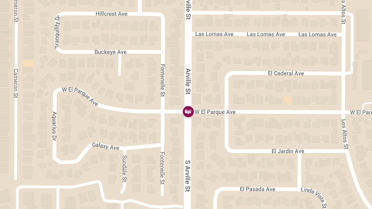 Crash at Arville St & El Parque Ave Leads to Injuries