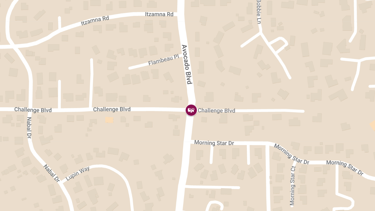 Crash at Avocado Blvd & Challenge Blvd Causes Injuries