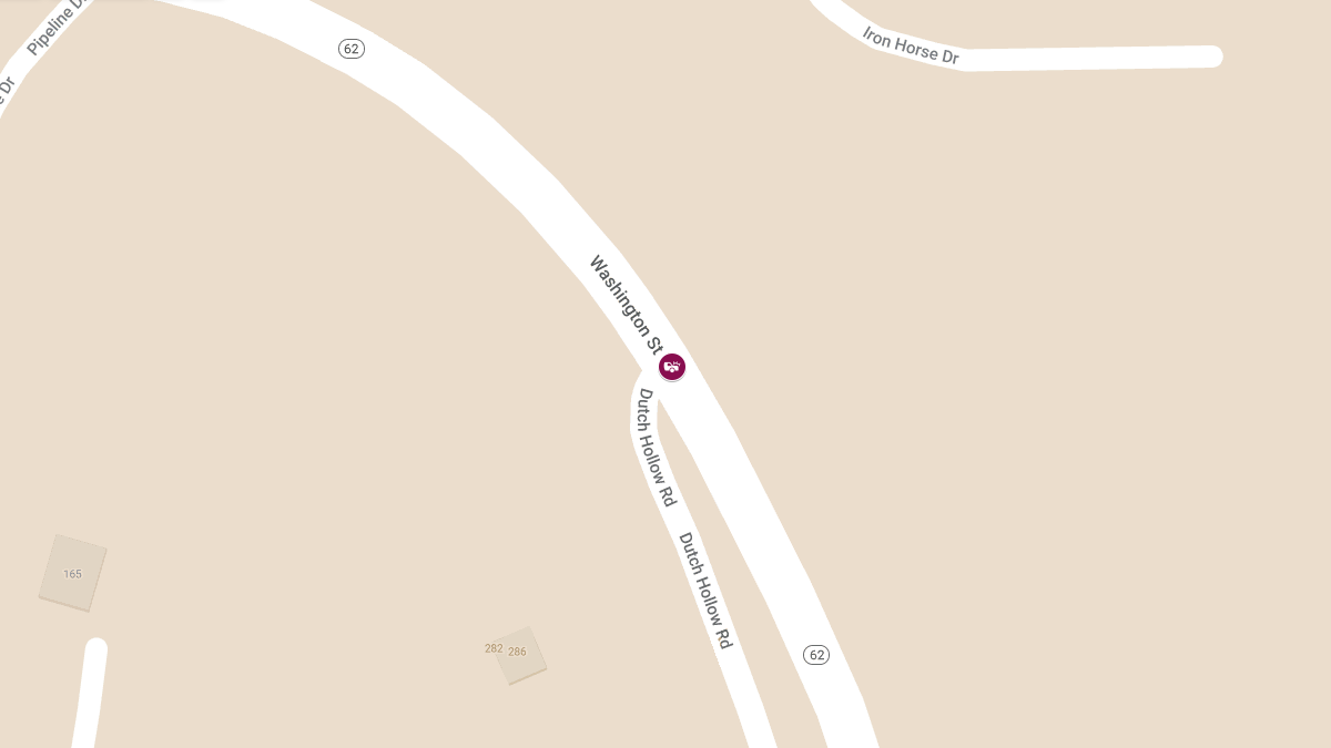 Crash at Dutch Hollow Rd & Washington St W, Injuries Reported