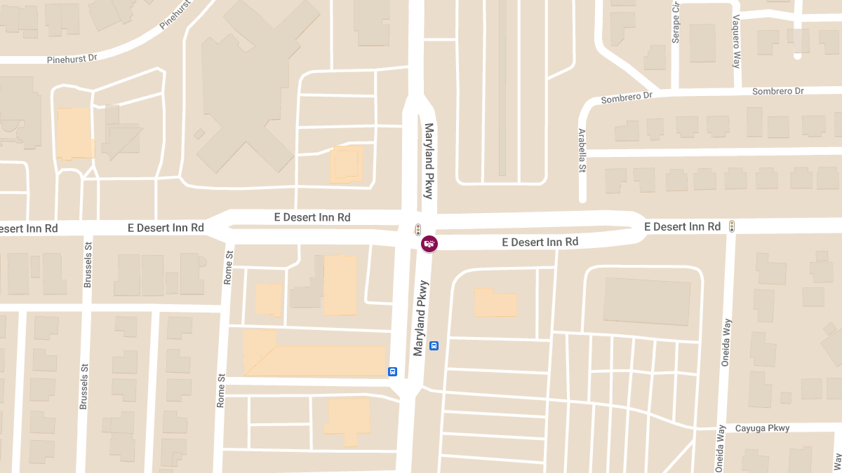 Crash at E Desert Inn Rd & S Maryland Pkwy Results in Injuries