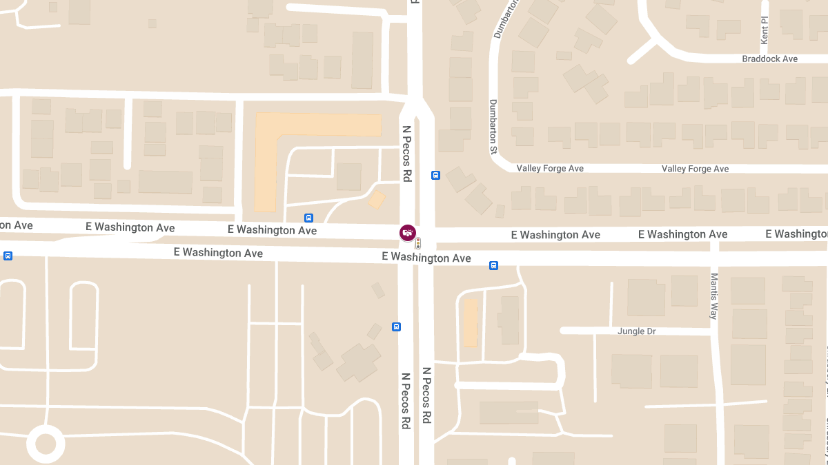 Crash at E Washington Ave and N Pecos Rd Leads to Injuries