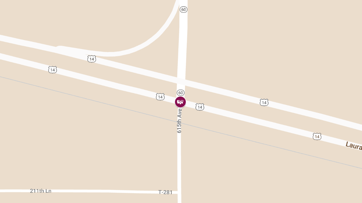 Crash at EB US Hwy 14 & 615th Ave Results in Injuries