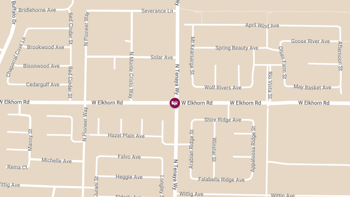 Crash at Elkhorn Rd & N Tenaya Way Causes Injuries