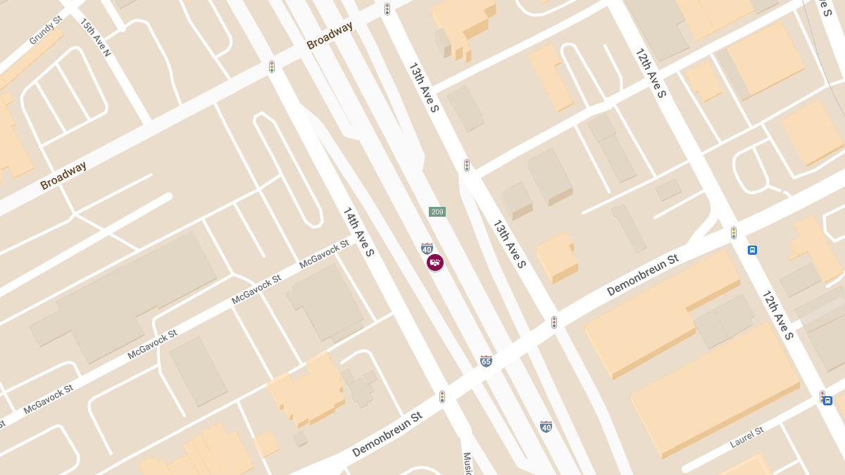 Crash at Exit 209B on I-40 E Near Broadway & Demonbreun St Results in Injuries