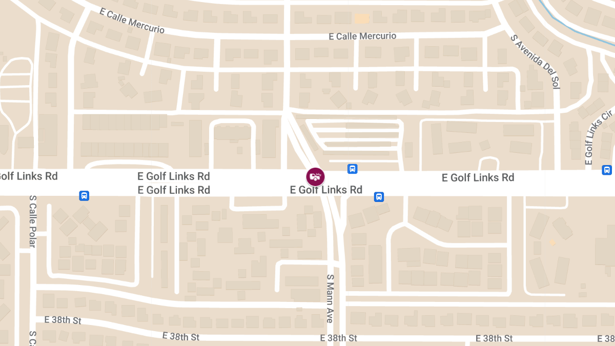 Crash at Golf Links Rd & S Mann Ave