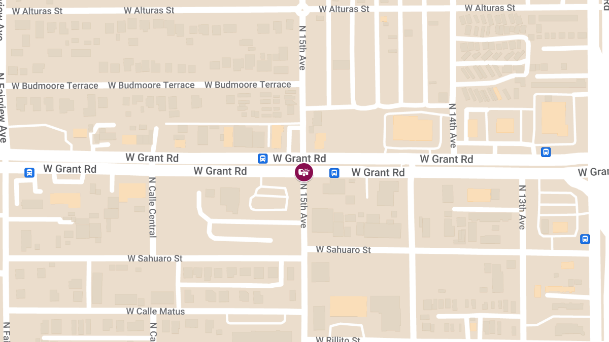 Crash at Grant Rd & 15th Ave, Injuries Reported