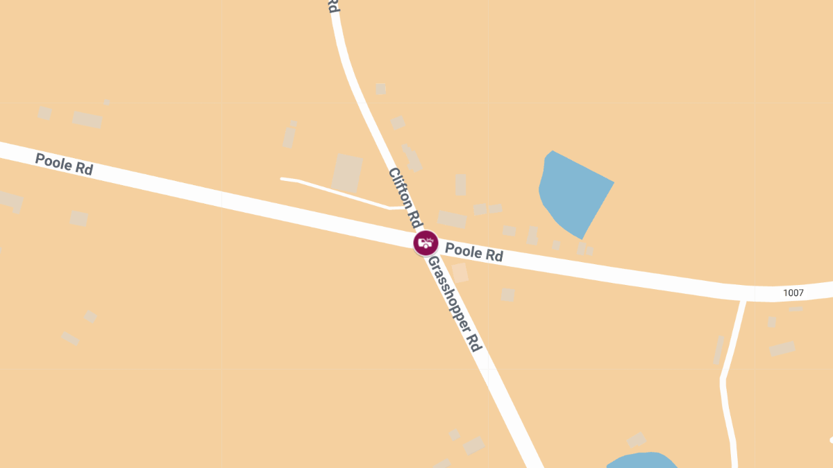 Crash at Grasshopper Rd & Poole Rd Leads to Injuries