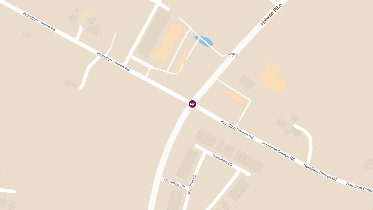 Crash at Hamilton Church Rd & Hobson Pike Causes Injuries
