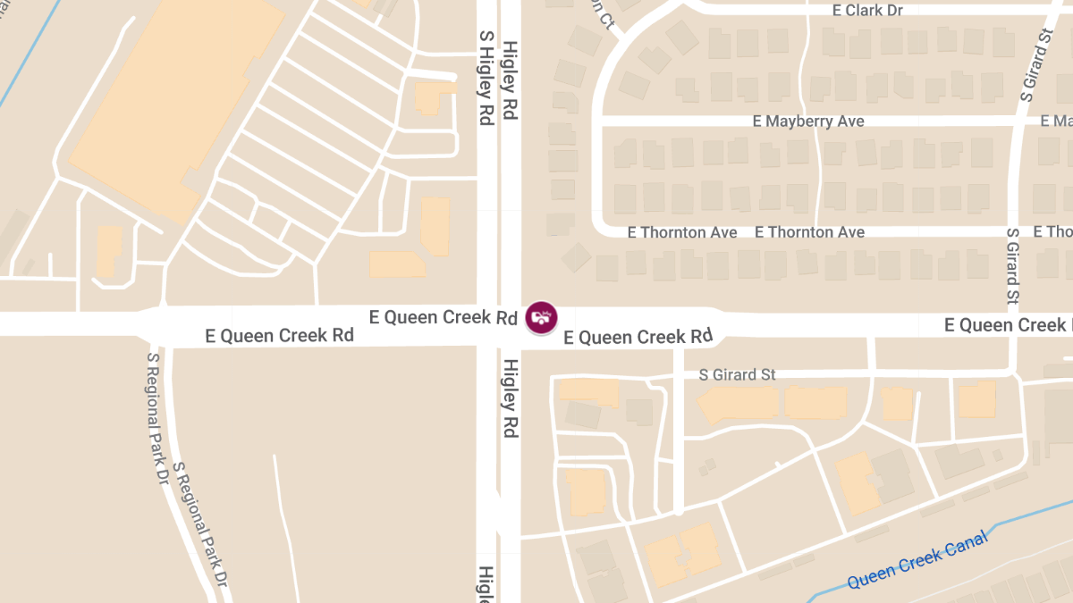 Crash at Higley Rd & Queen Creek Rd, Injuries Reported 