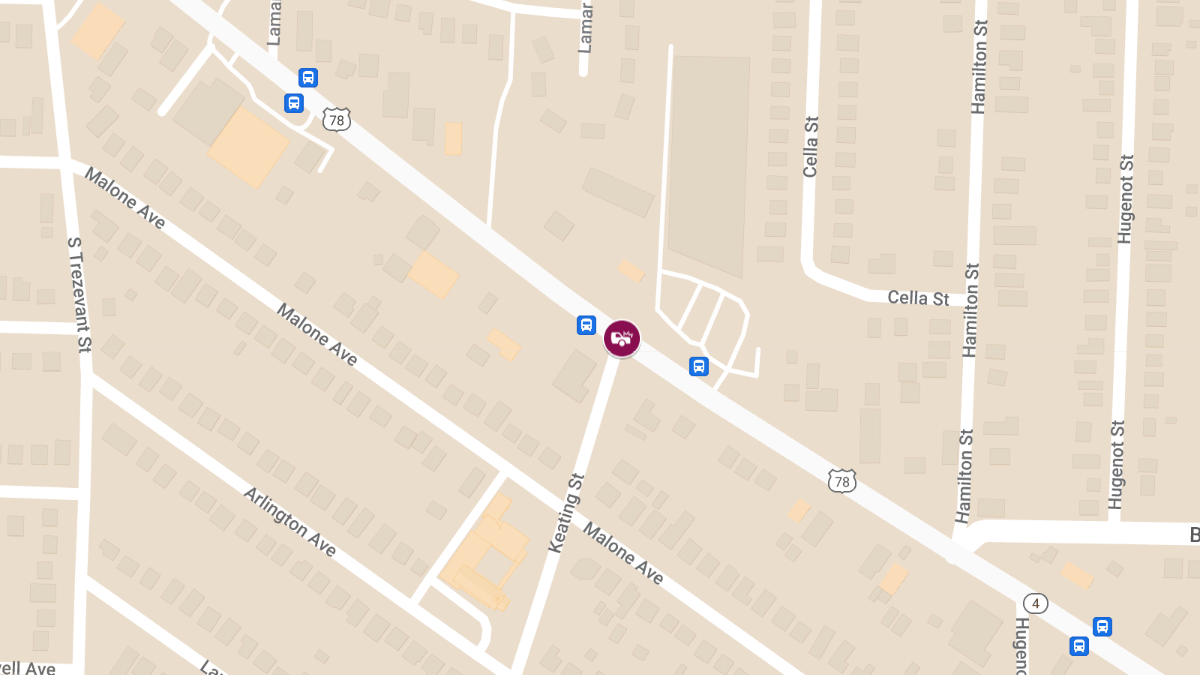 Crash at Lamar Ave & Keating St Causes Injuries