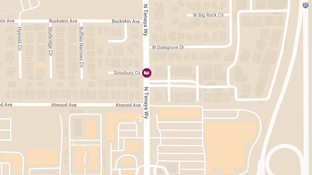 Crash at N Tenaya Way & Simsbury Cir Leads to Injuries