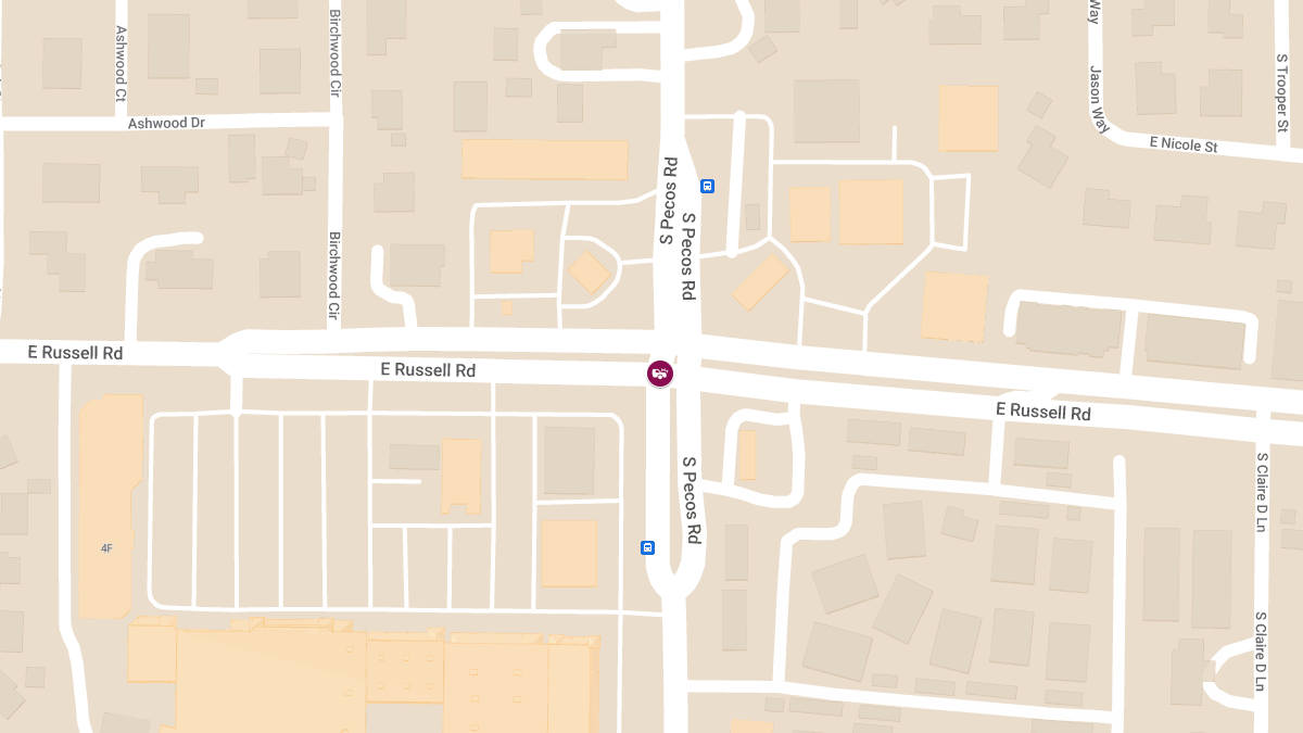 Crash at S Pecos Rd & E Russell Rd Results in Injuries