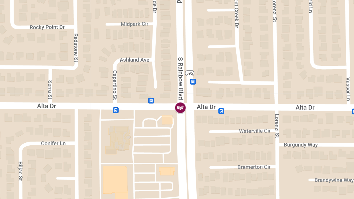 Crash at S Rainbow Blvd & Alta Dr Causes Injuries