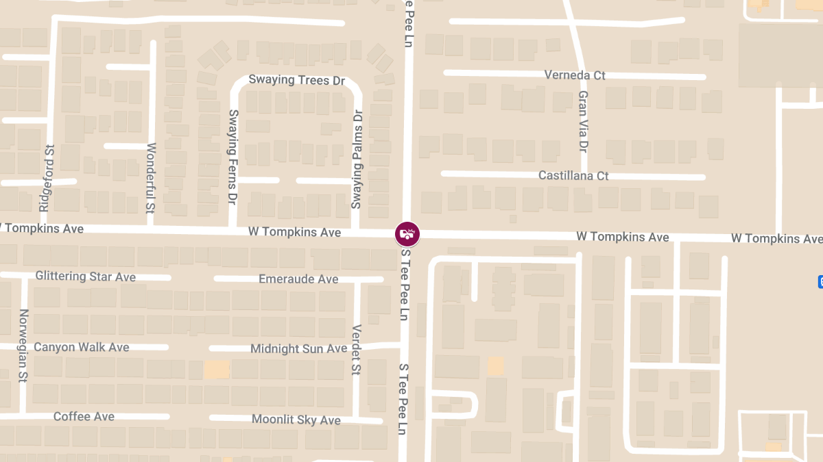 Crash at S Tee Pee Ln & W Tompkins Ave Results in Injuries