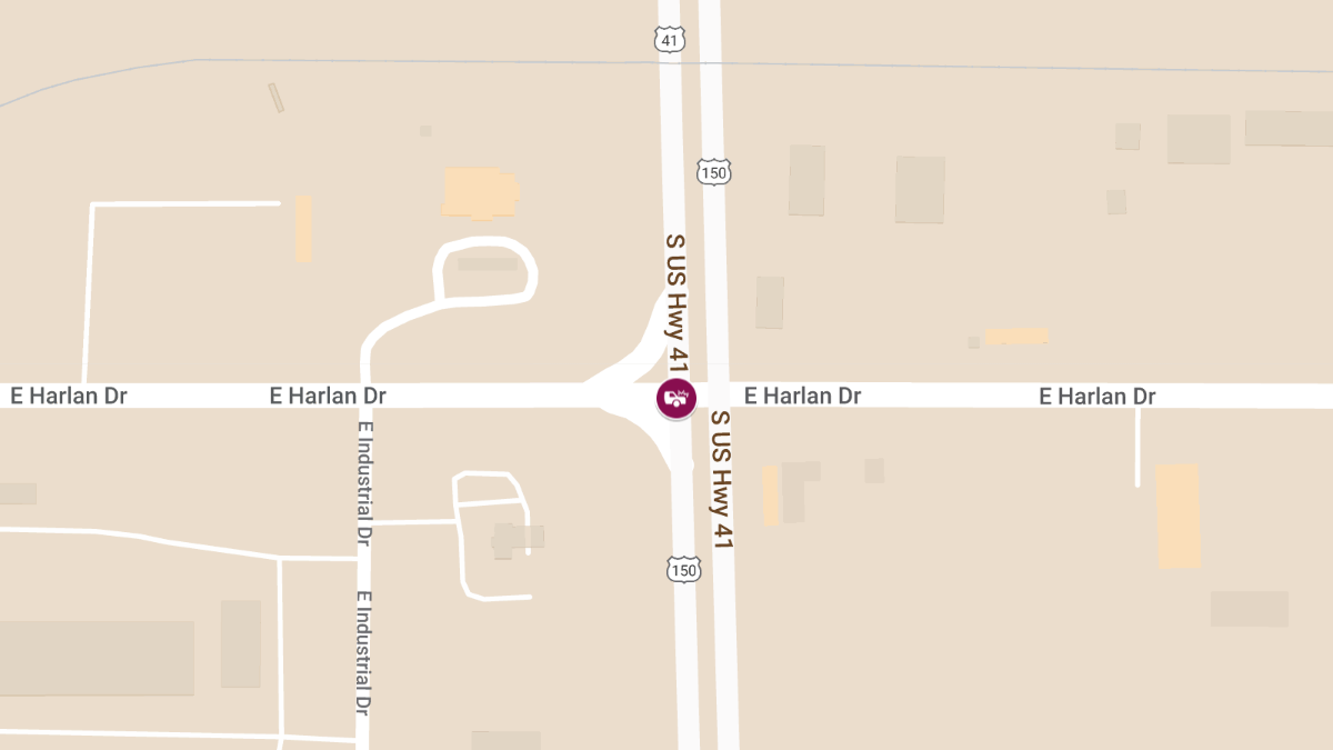 Crash at S US Hwy 41 & E Harlan Dr Causes Injuries