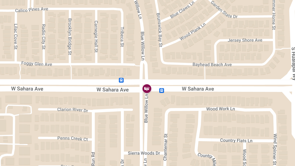 Crash at W Sahara Ave & Blue Willow Ln Causes Injuries
