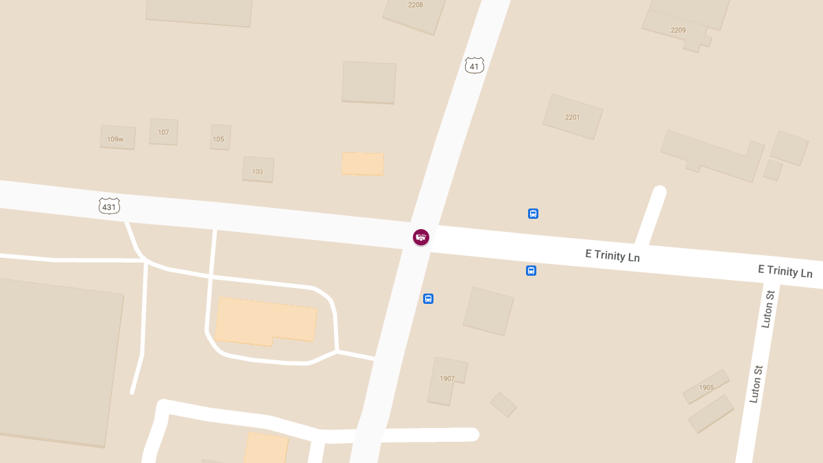 Crash at W Trinity Ln & Dickerson Pike Leads to Injuries
