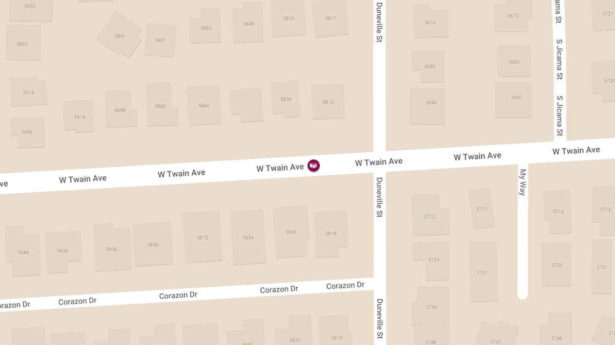 Crash at W Twain Ave & Duneville St Leads to Injuries