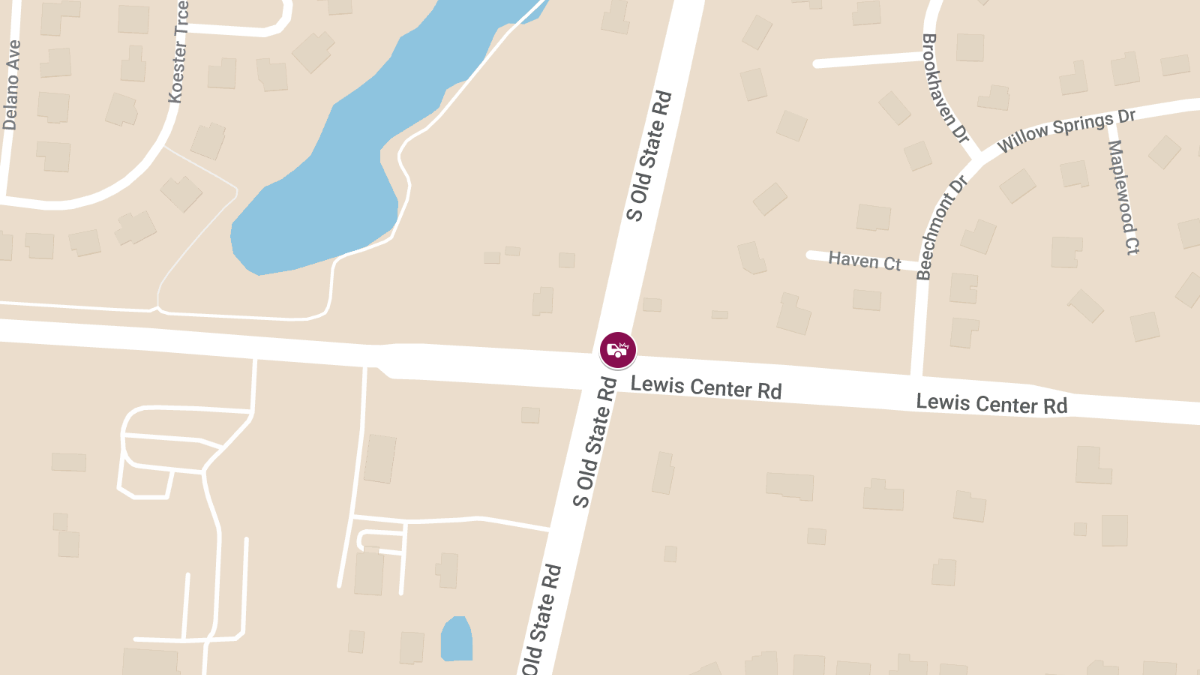 Crash in 2000 Block of Lewis Center Rd Causes Injury 