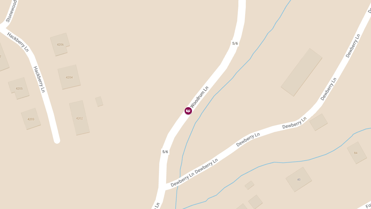 Crash on 4314 Woodrum Ln, Injuries Reported