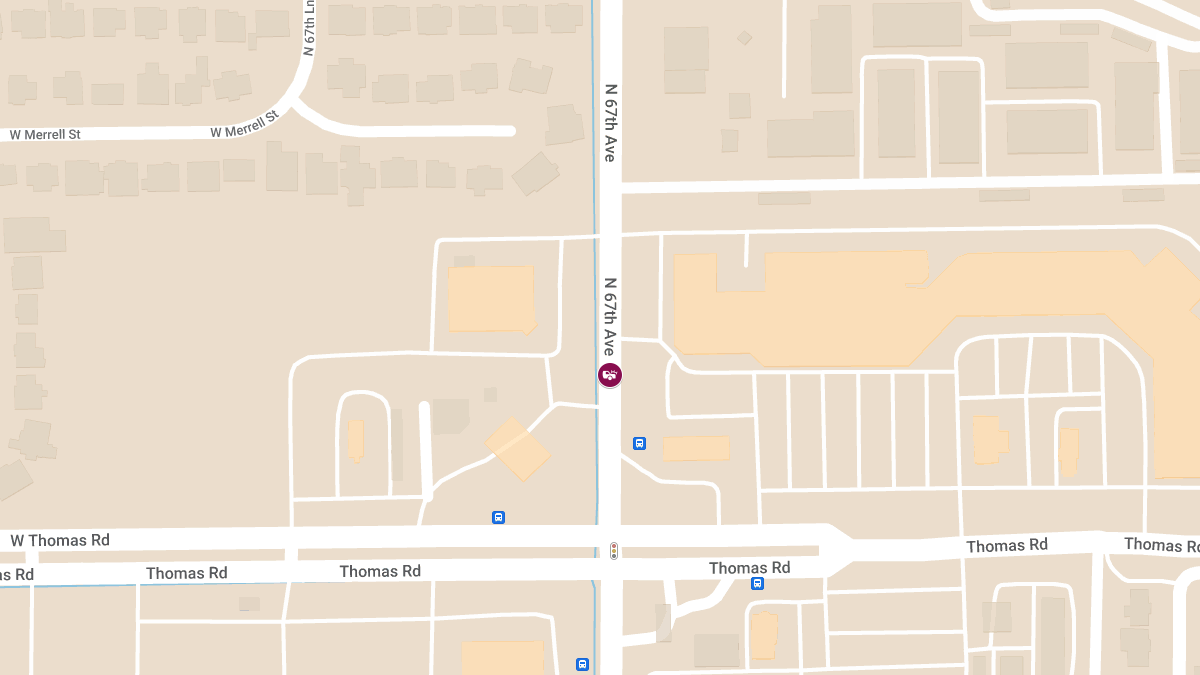 Crash on 67th Ave North of Thomas Rd Causing Injury 