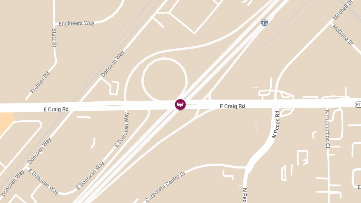 Crash on Craig Rd & I-15 WB Causes Injuries
