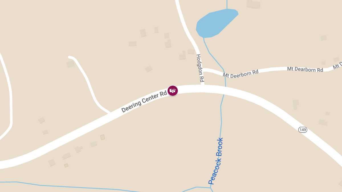 Crash on Deering Center Rd Leads to Road Closure, Injuries