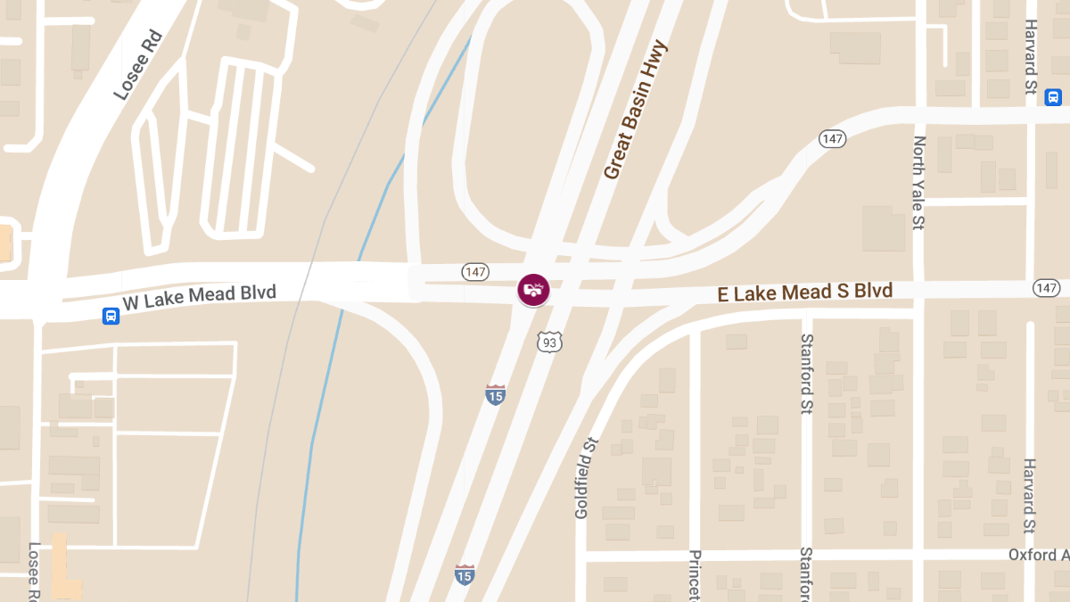 Crash on I-15 South at Lake Mead Blvd Causes Injuries