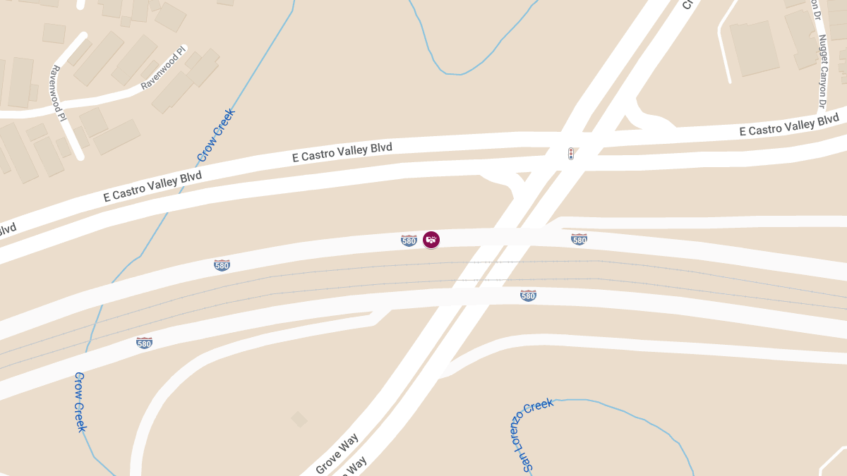 Crash on I-580 West Near Crow Canyon Rd Leaves Injuries