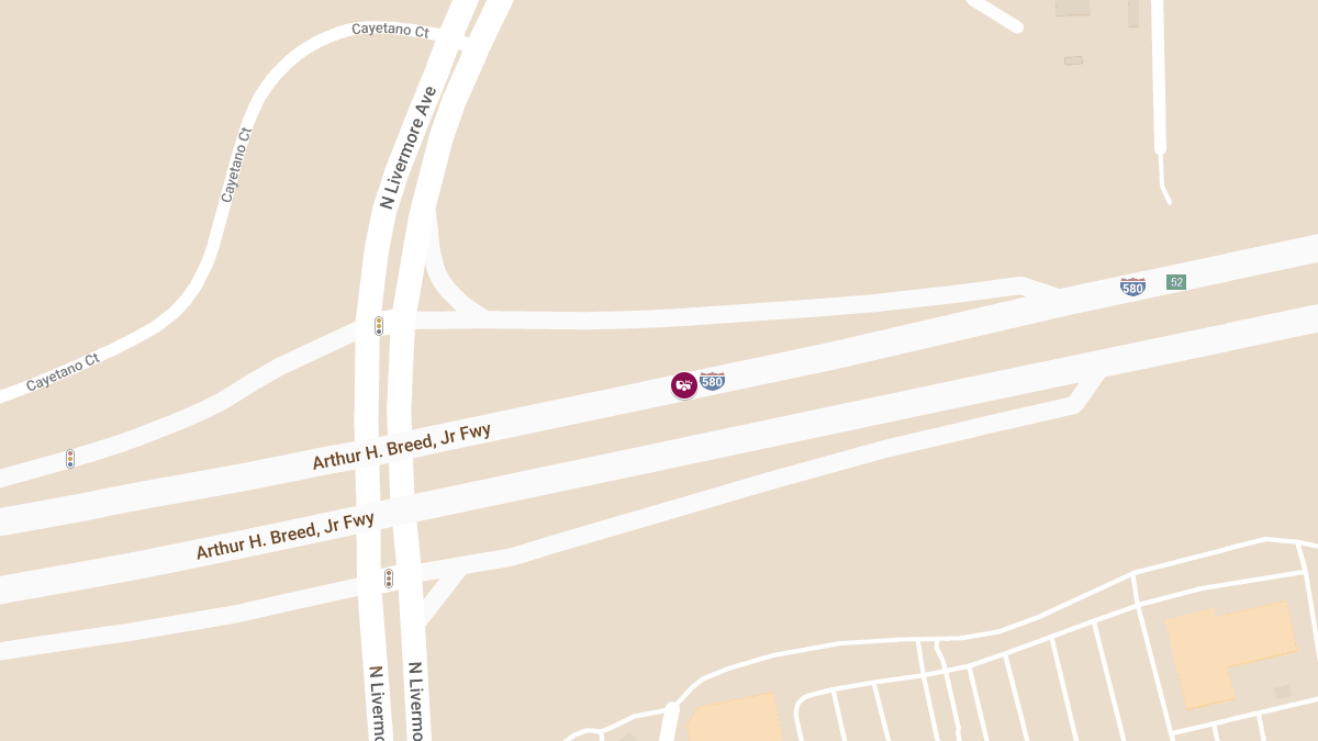 Crash on I-580 West Near N Livermore Ave Causes Injuries