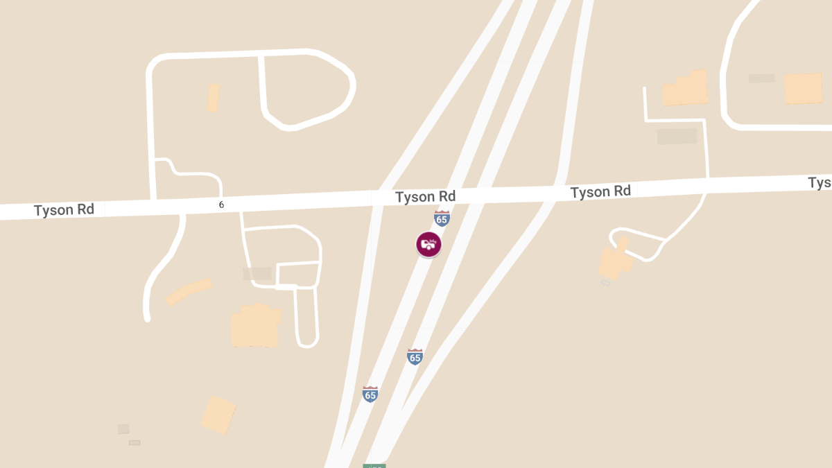 Crash on I-65 Near Exit 57 Causes Traffic Delays