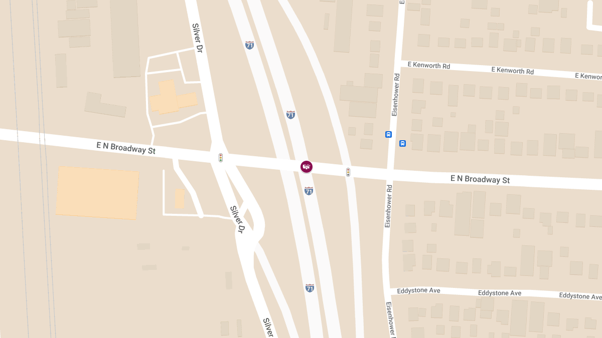 Crash on I-71 SB at E N Broadway St Causes Injury 