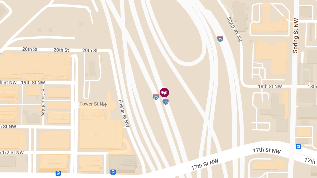 Crash on I-75 S & I-85 N Leads to Injuries
