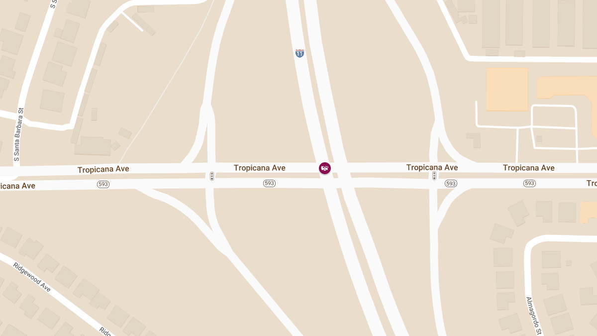 Crash on IR11 SB at Tropicana Ave Causes Injuries