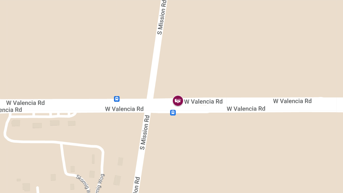 Crash on W Valencia Rd Near Pascua Yaqui Tribal Lands