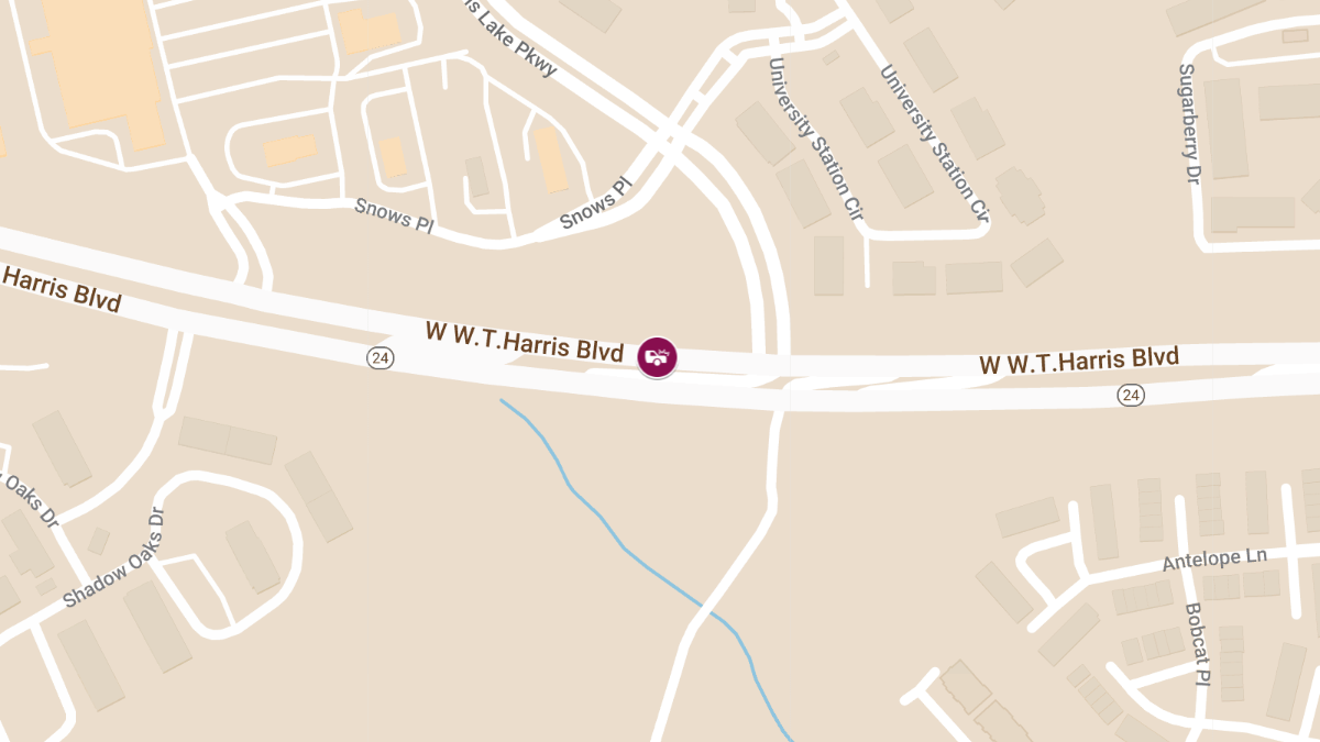 Crash on W W T Harris Blvd Causes Injuries