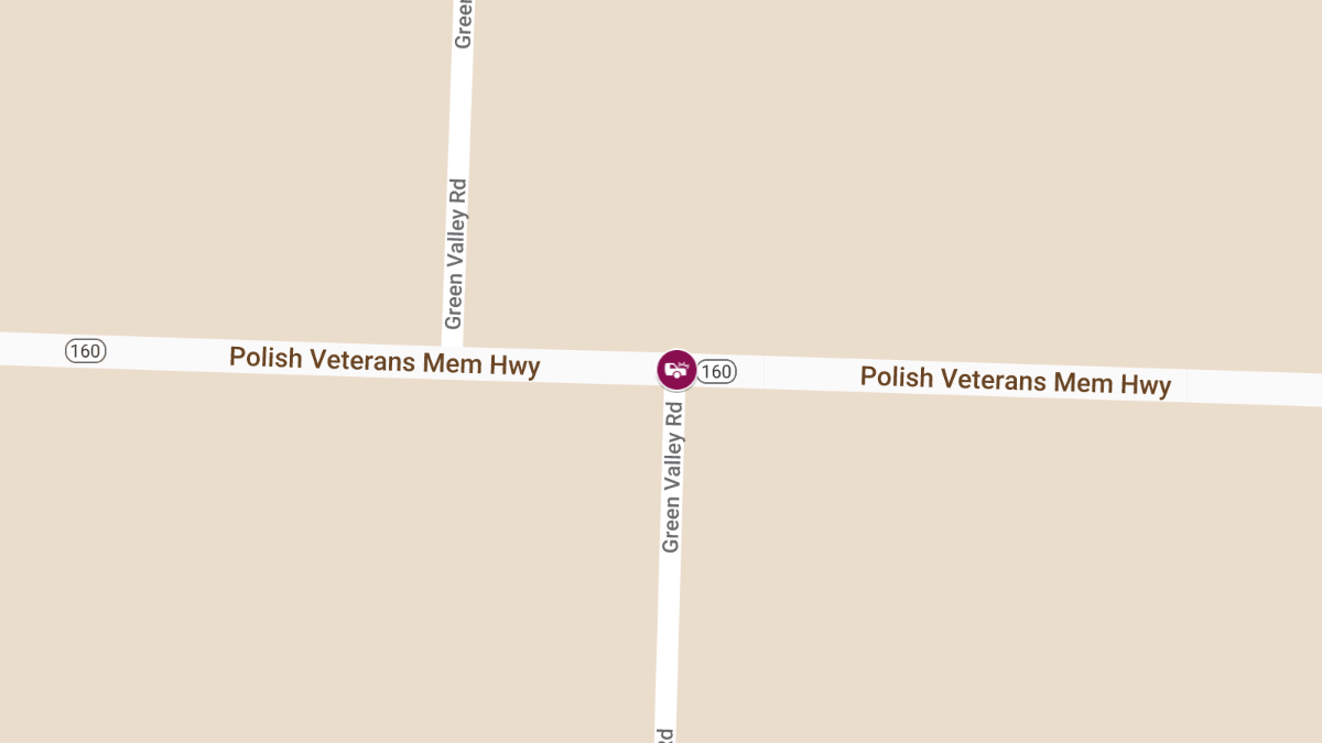 Crash on WIS 160 at Green Valley Rd Blocks EB Lanes