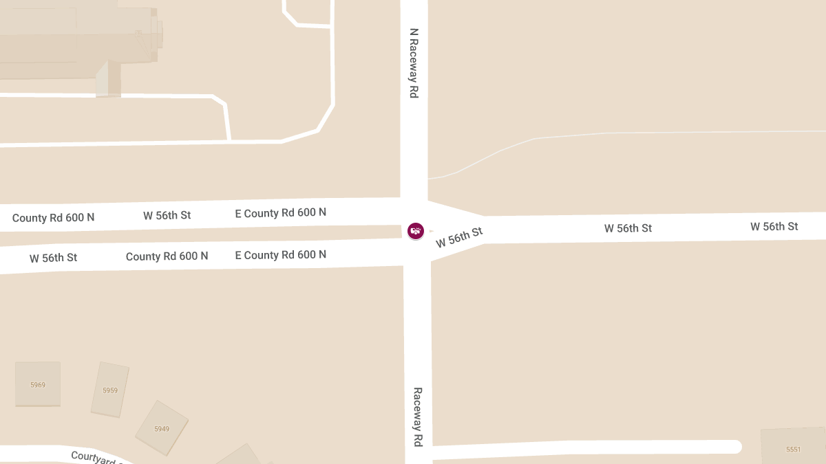 Crash with Entrapment at W 56th St and Raceway Rd