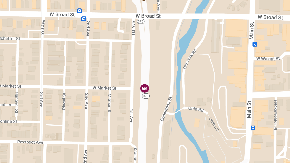 Crash with Entrapment at W Market St & Shaffer St