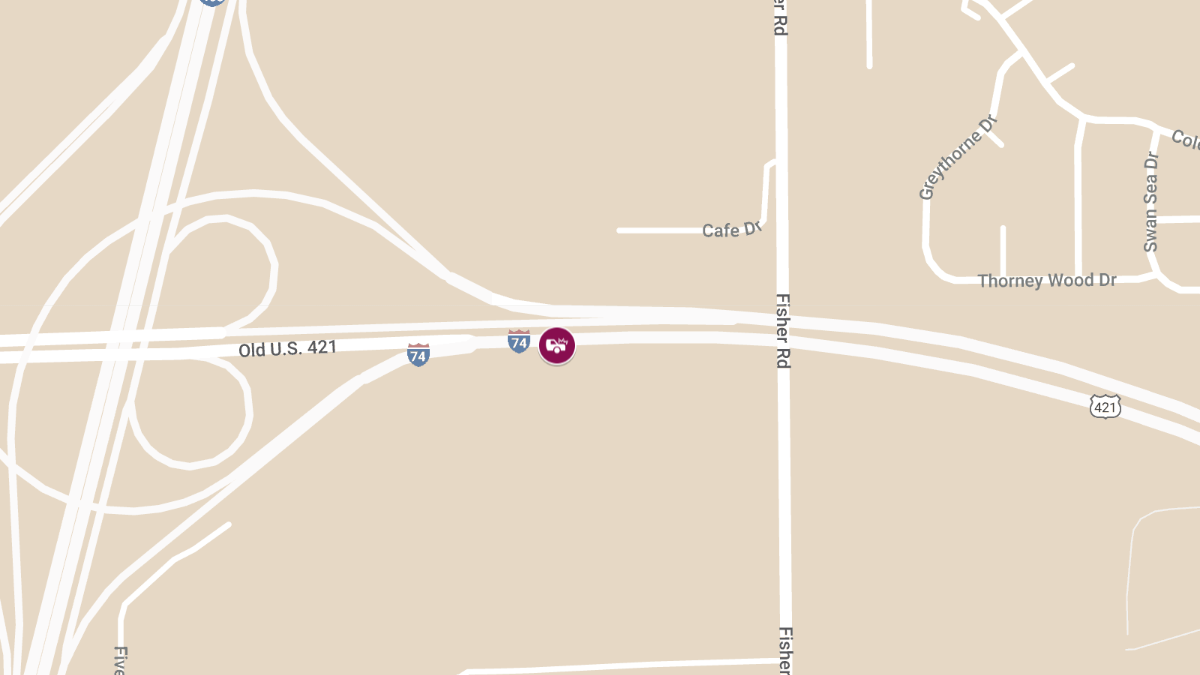 Crash with Entrapment on I-74 EB at MM 70