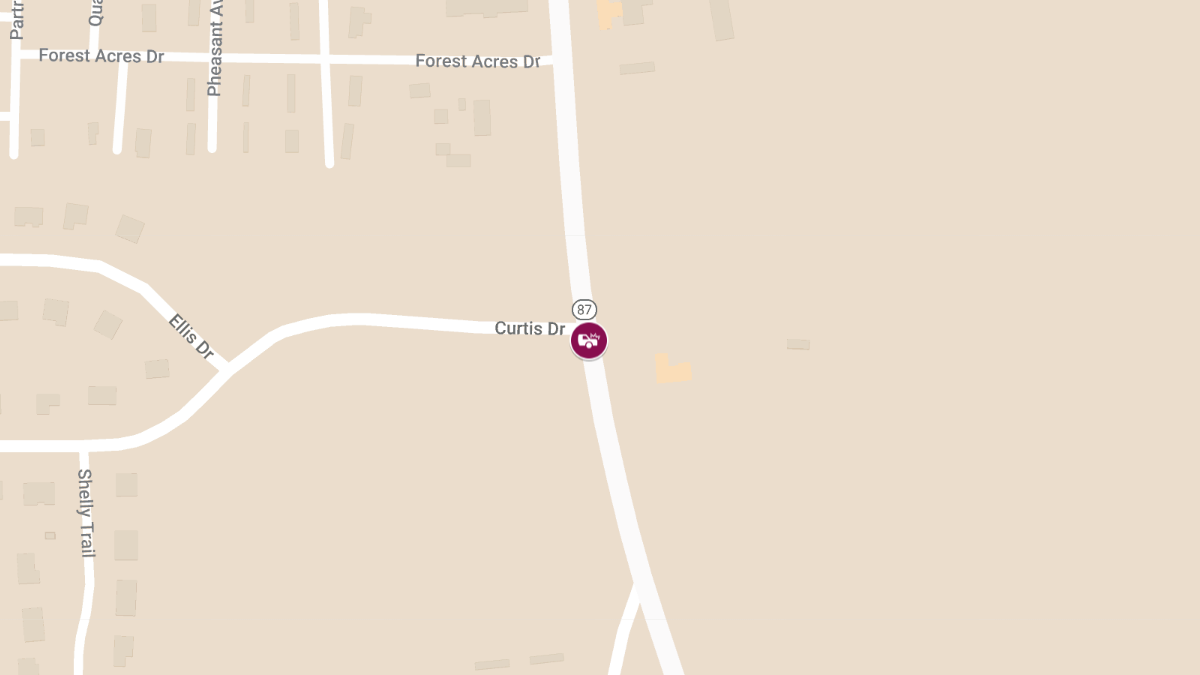Crash with Injuries Cleared on AL-87 at Curtis Dr