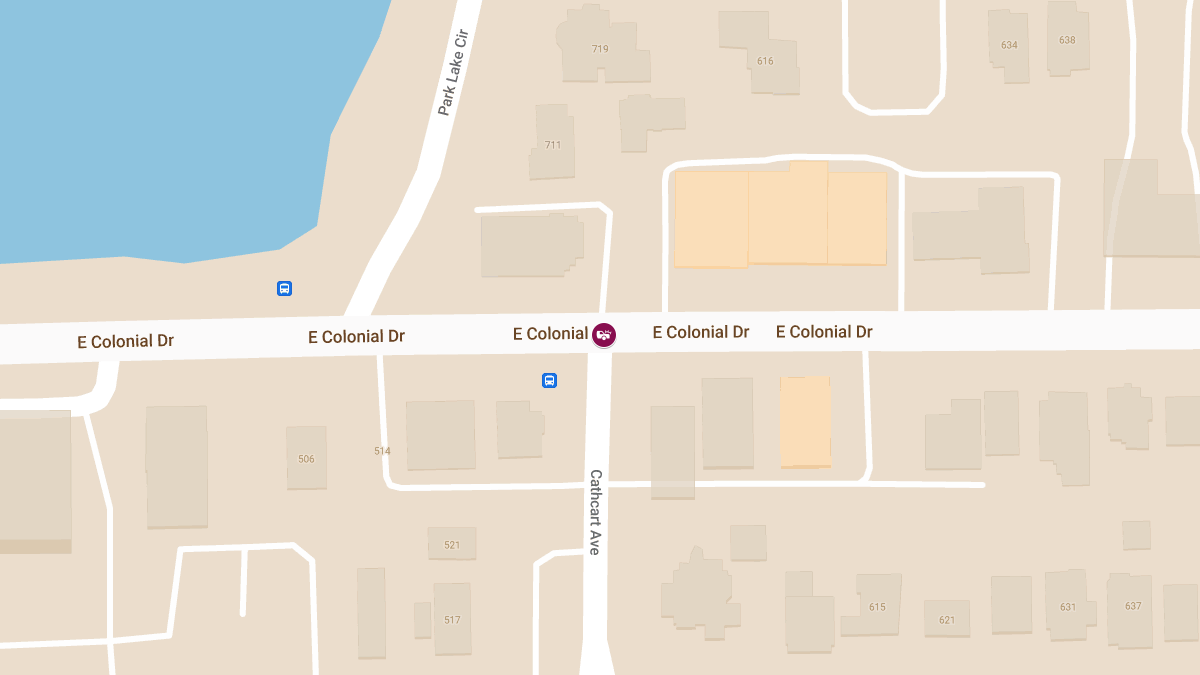 Crash with Injuries Reported at E Colonial Dr and Cathcart Ave