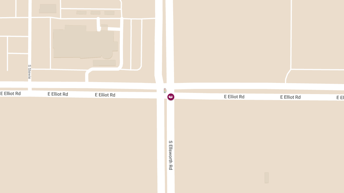 Crash with Injuries Reported at E Elliot Rd and S Ellsworth Rd